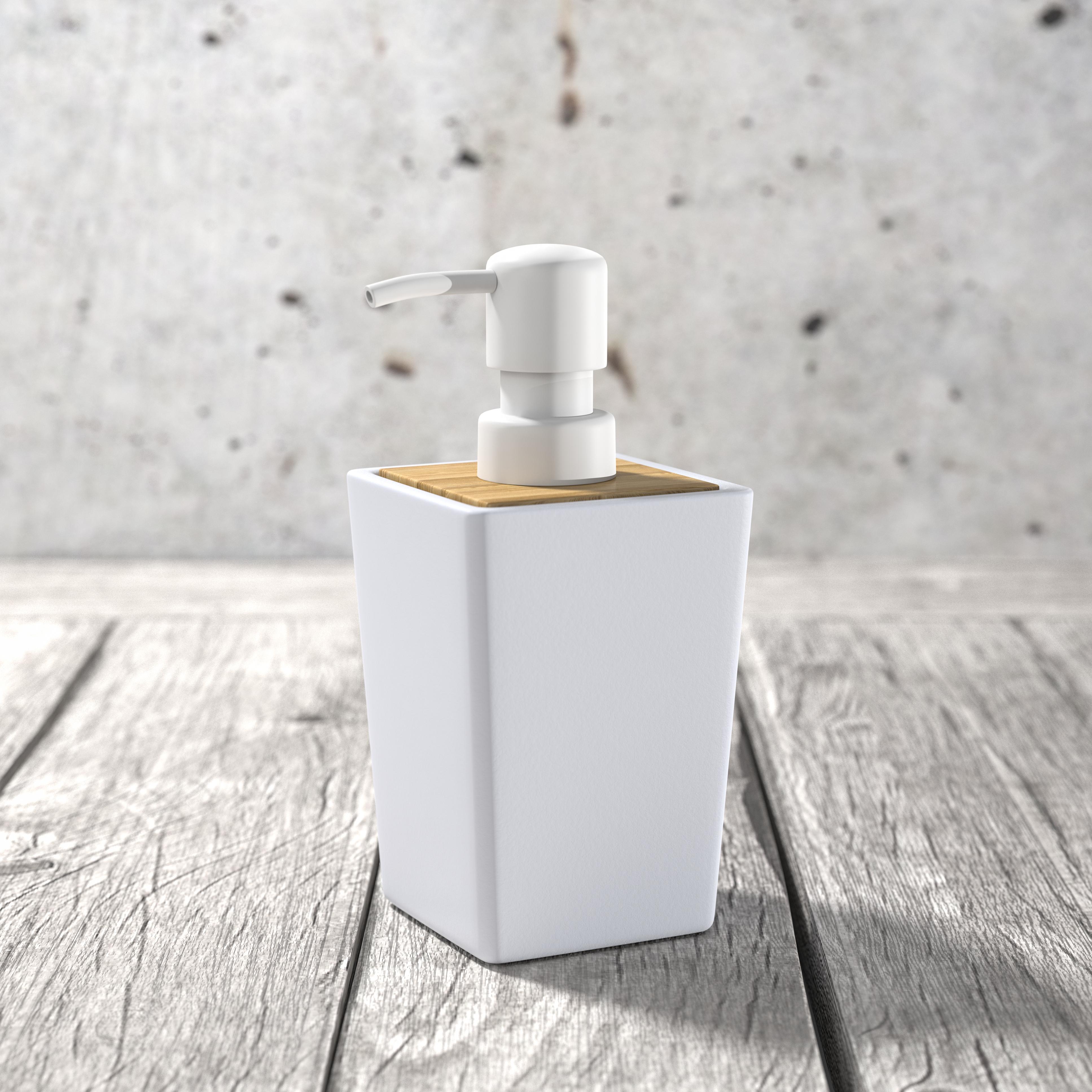 Trix Acrylic Seifenspender Schwarz Swiss Design Soap Dispenser Black 
